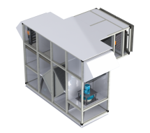 Приточно-вытяжной агрегат климатический наружного исполнения с жидкостным нагревом