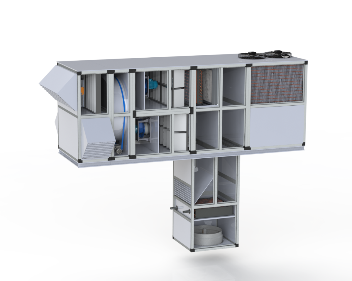 Крышные кондиционеры Т-образного типа